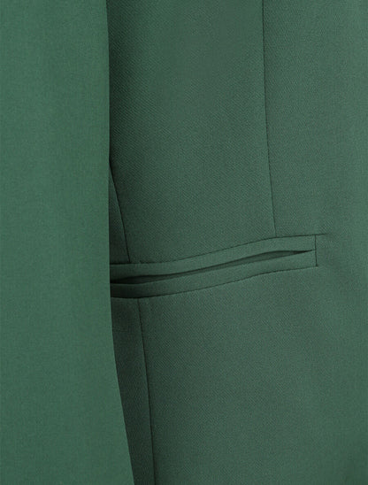 Veste unie ajustée - Vert émeraude - 3