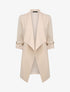 Trench droit mi-long uni - Beige - 4