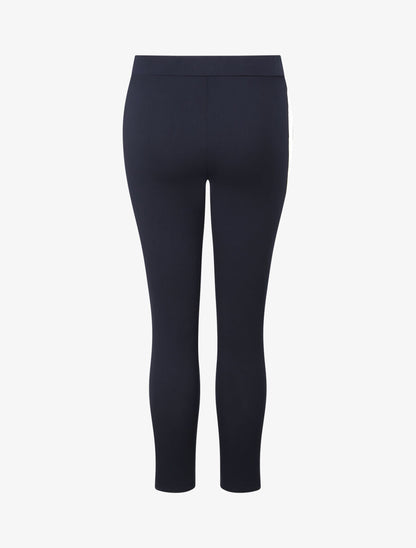 Pantalon jogger slim 7/8 taille haute - Marine - 2