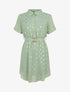 Robe patineuse courte imprimé pois irisés - Vert d&
