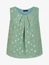 Top boule sans manches à imprimé pois irisés - Vert d&