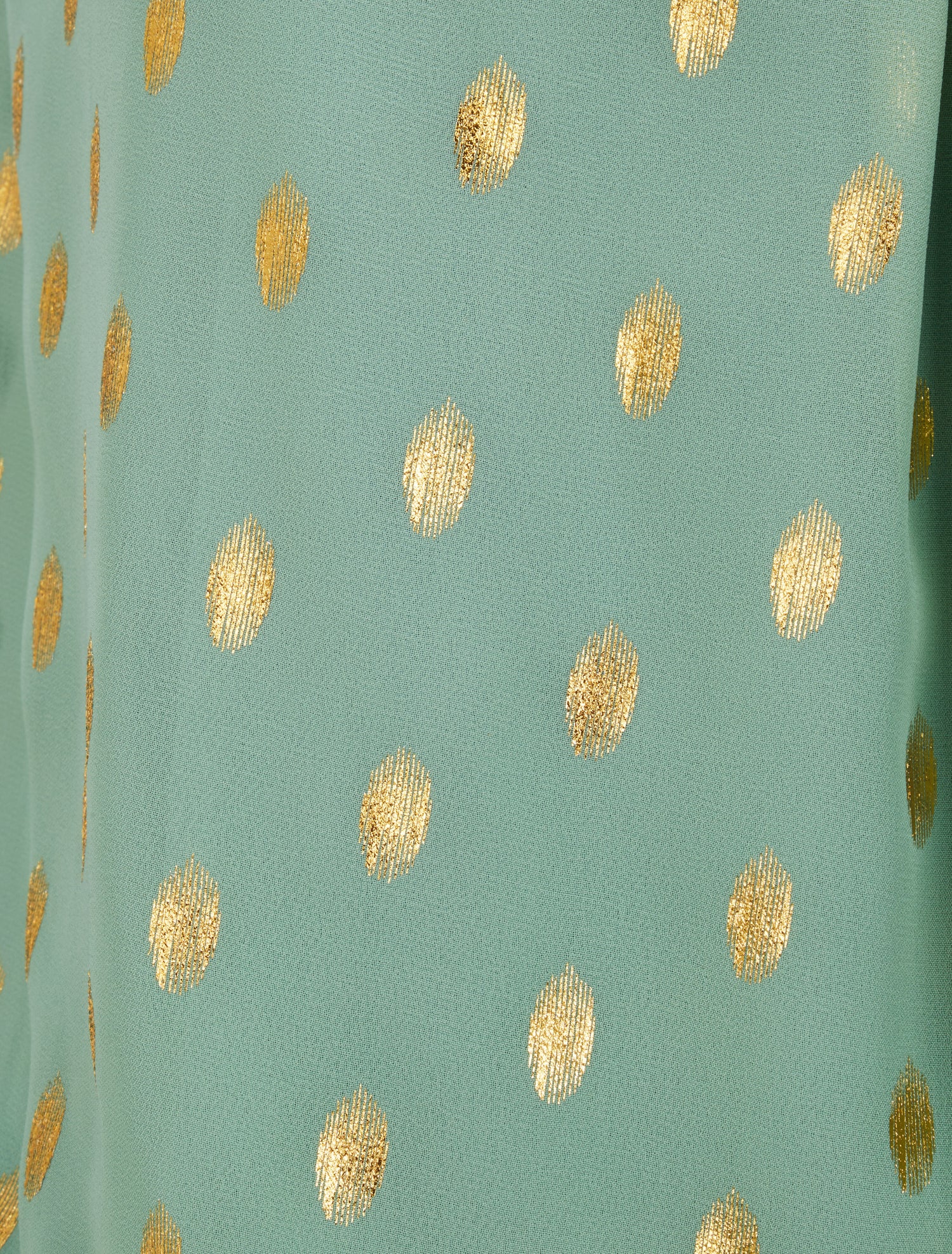 Top boule sans manches à imprimé pois irisés - Vert d&