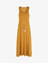 Robe longue basique sans manches - Moutarde - 4