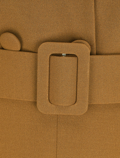 Combinaison carotte uni sans manches - Camel - 3