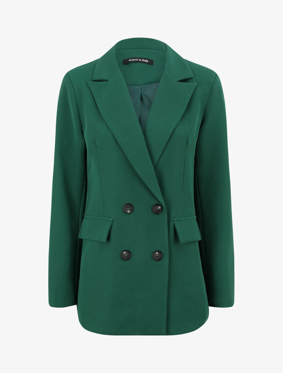Blazer droit oversize - Vert sapin - 1