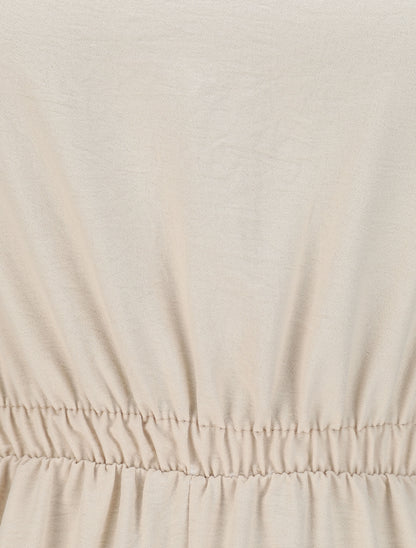 Combinaison fluide unie - Beige - 3