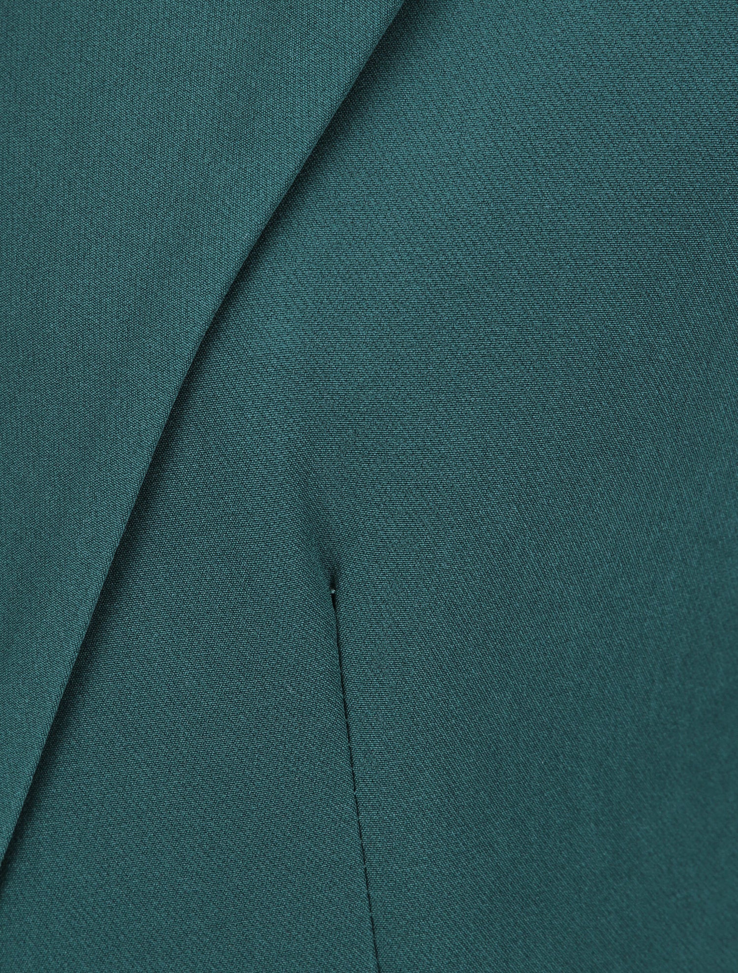 Blazer oversize uni sans manches - Vert foncé - 3