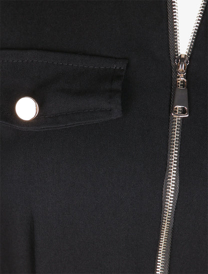 Robe sans manches avec ceinture - Noir - 3
