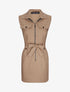 Robe sans manches avec ceinture - Camel - 1