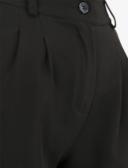 Short uni et bords à revers - Noir - 3