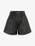 Short uni à taille élastiquée - Noir - 4