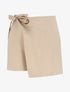 Short style jupe à taille élastiquée - Beige - 4