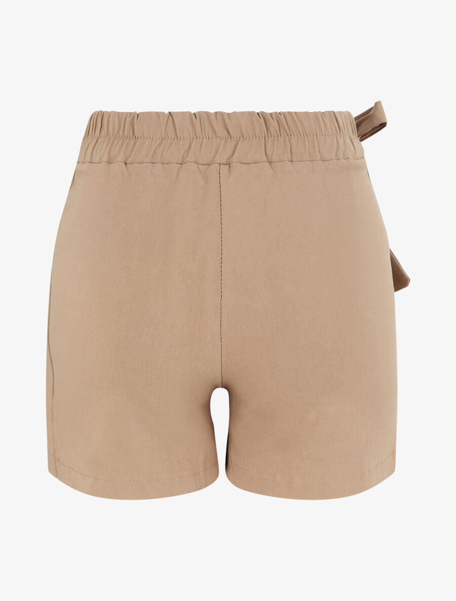 Short style jupe à taille élastiquée - Camel - 2
