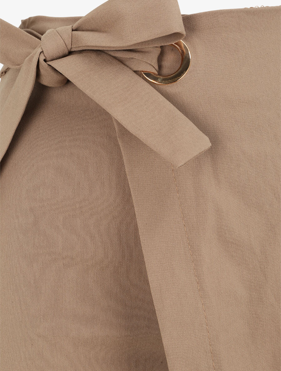 Short style jupe à taille élastiquée - Camel - 3