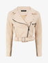 Veste courte en suédine - Beige - 1