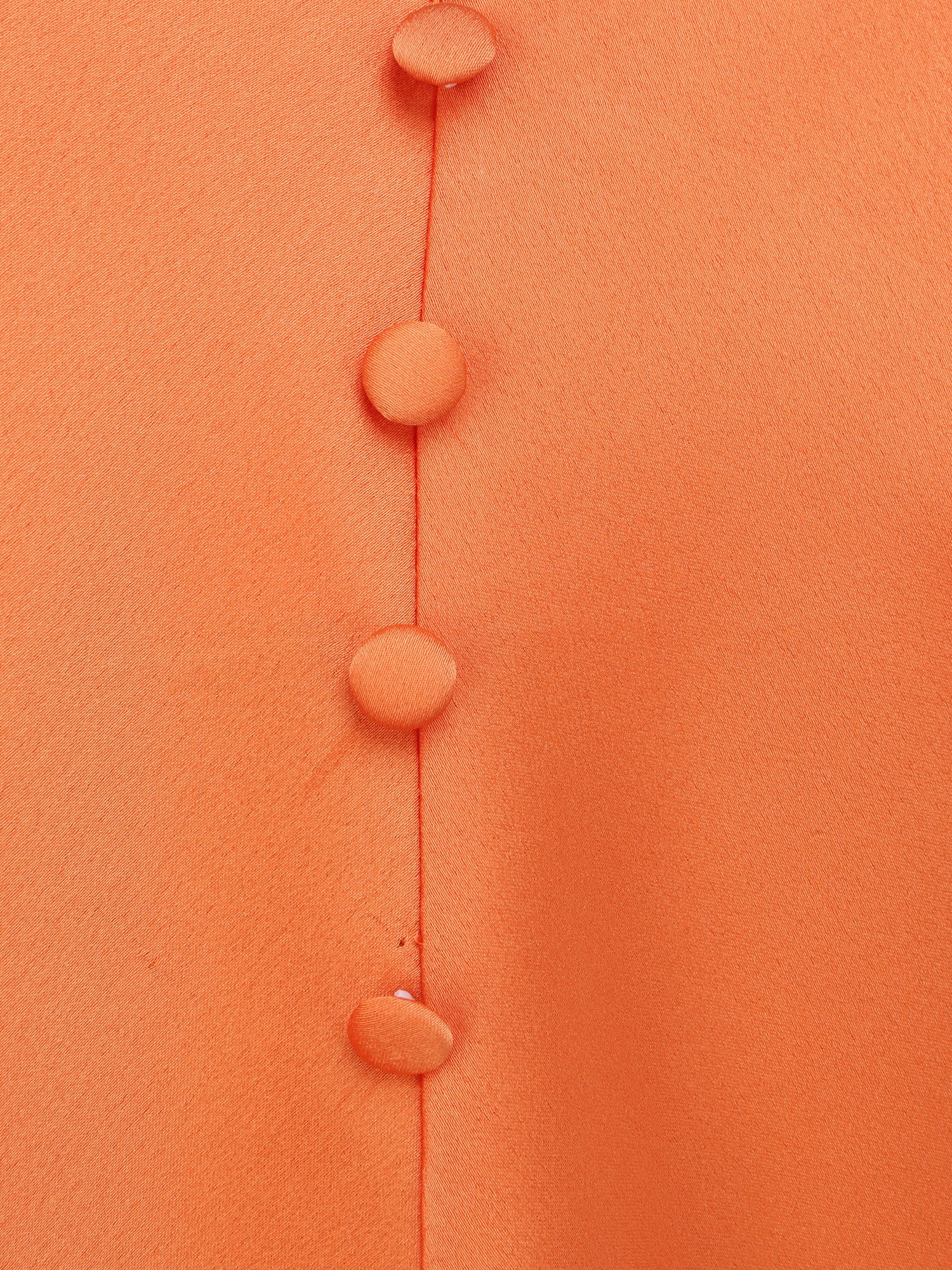 Caraco droit uni boutonné - Orange - 3