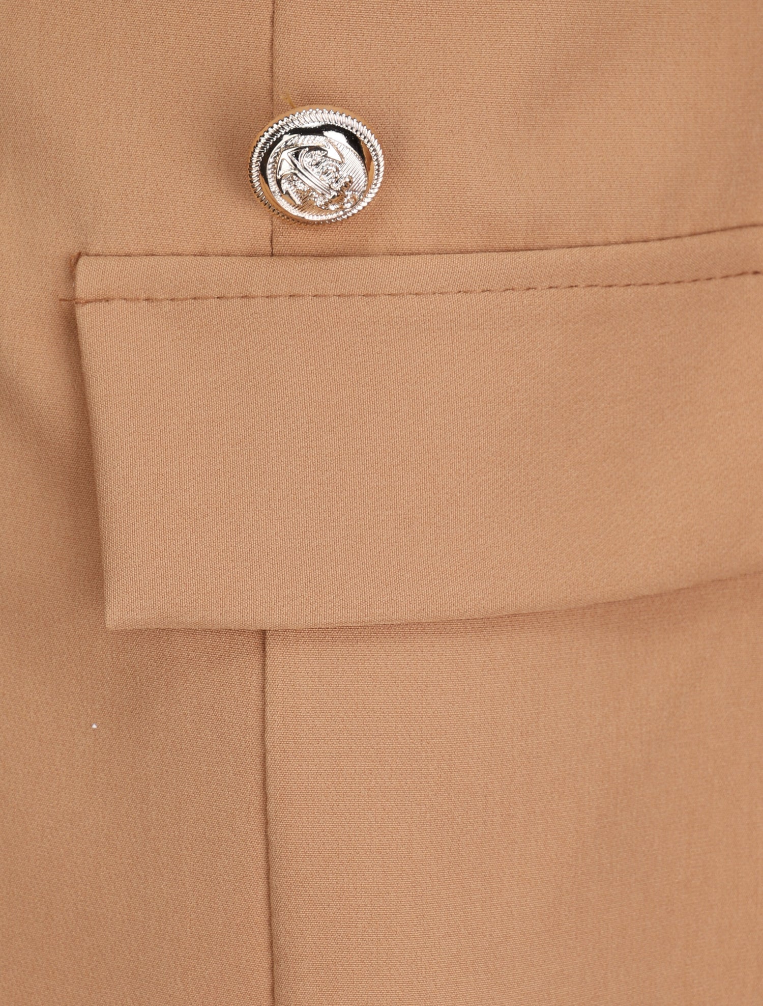 Blazer overzise uni - Camel - 3