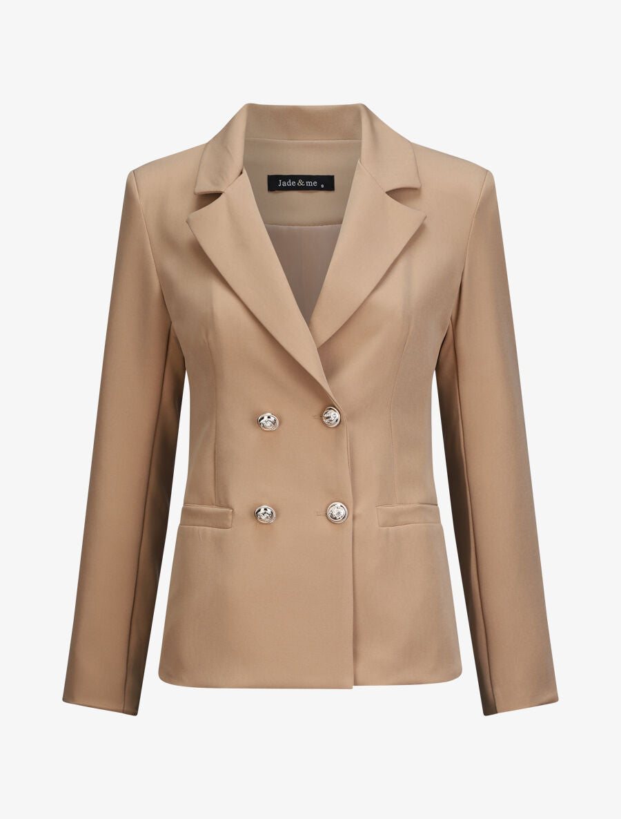 Blazer droit overzise - Camel - 1