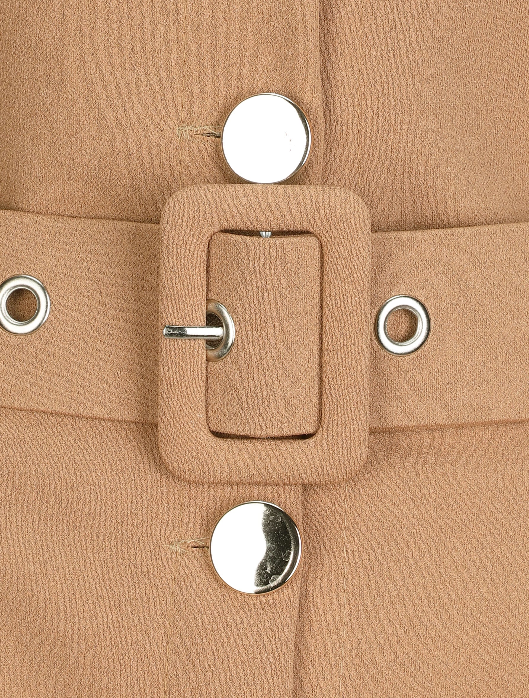 Combishort fluide unie - Camel - 3