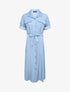 Robe chemise longue - Bleu ciel - 1