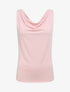 Top droit uni à col bénitier - Rose pâle - 1