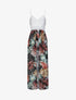 Combishort ajustée voile imprimé tropical - Noir - 5