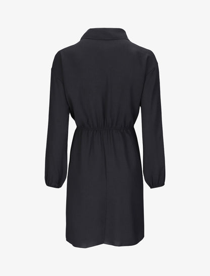 Robe chemise cintrée - Noir - 2