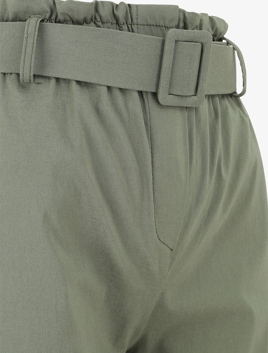 Short paperbag à revers - Kaki - 3