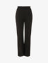 Pantalon droit uni taille haute - Noir - 1