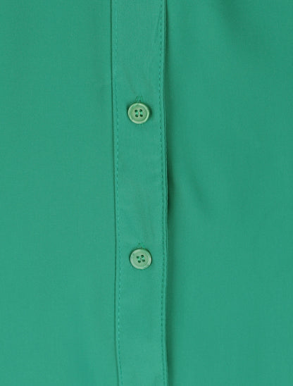 Robe chemise fluide - Vert - 3