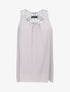 Top ample uni à dos en crochet - Gris clair - 4