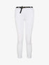 Pantalon 7/8 uni à revers - Blanc - 4