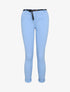 Pantalon 7/8 uni à revers - Bleu ciel - 1