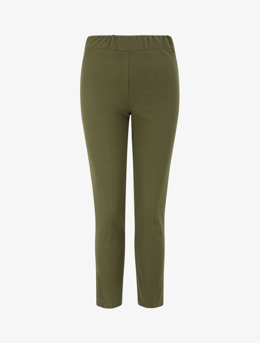 Pantalon uni coupe droite - Kaki - 4