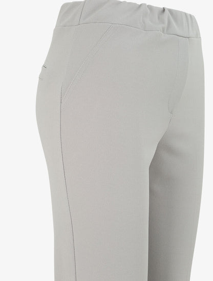 Pantalon uni coupe droite - Gris - 3