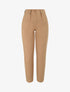 Pantalon fluide uni coupe droite - Camel - 1