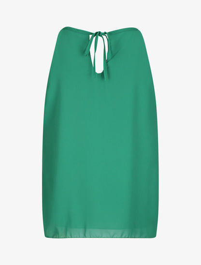 Top en voile orné de strass - Vert - 2