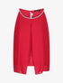 Top en voile orné de strass - Rouge - 5