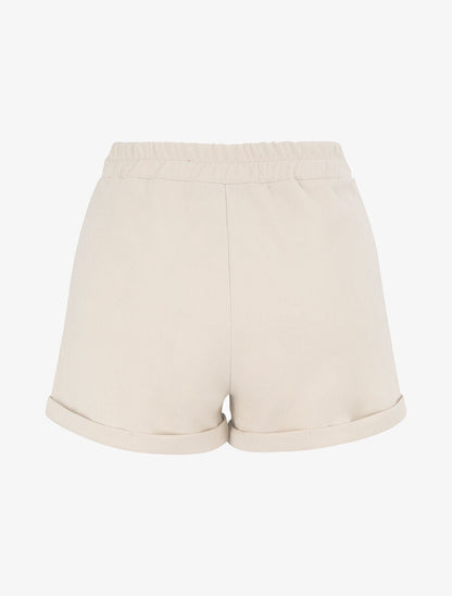 Mini short à revers - Beige - 2