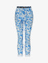 Pantalon imprimé animal à revers - Bleu royal - 1