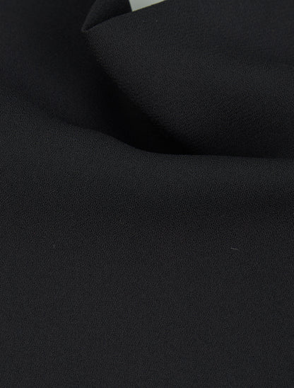 Caraco en voile à col bénitier - Noir - 3