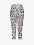 Pantalon imprimé animal à taille élastiquée - Noir - 4
