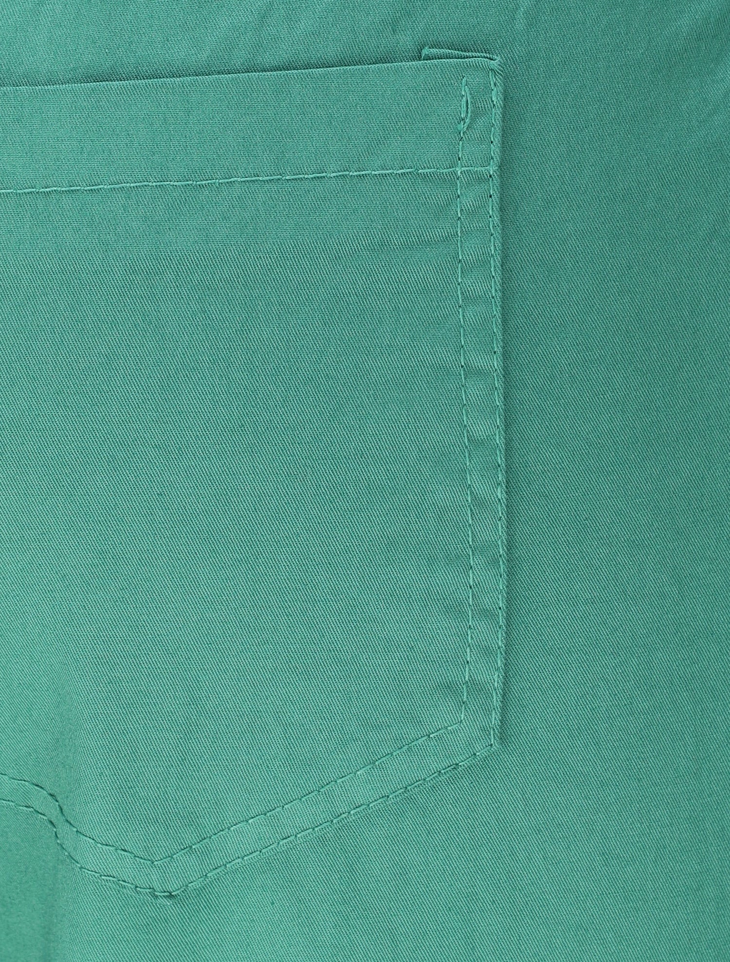 Pantalon droit à taille haute élastiquée - Vert - 3