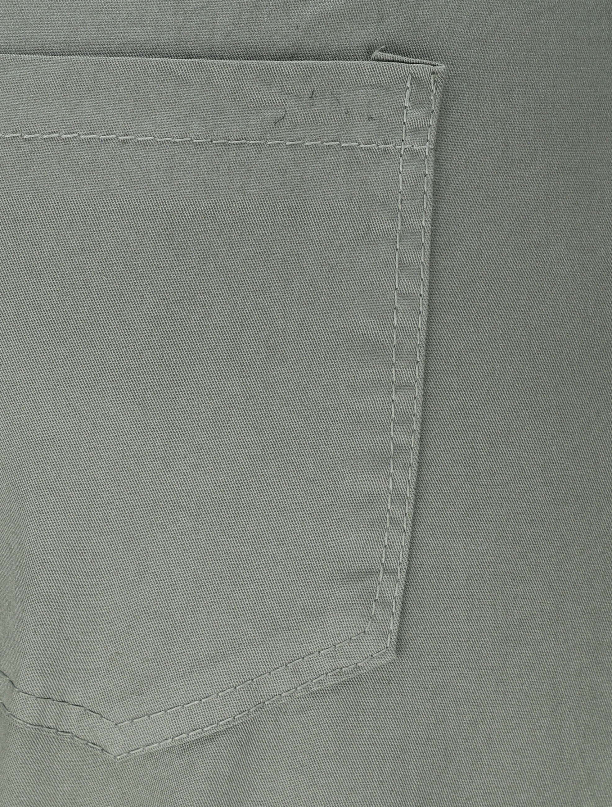 Pantalon droit à taille haute élastiquée - Kaki - 3