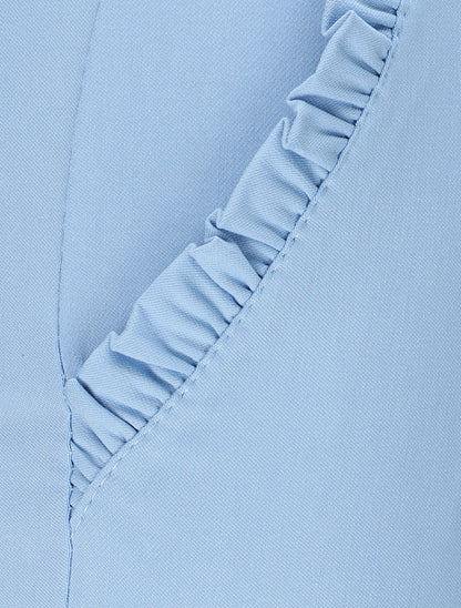 Pantalon chino droit à poches volantées - Bleu ciel - 3