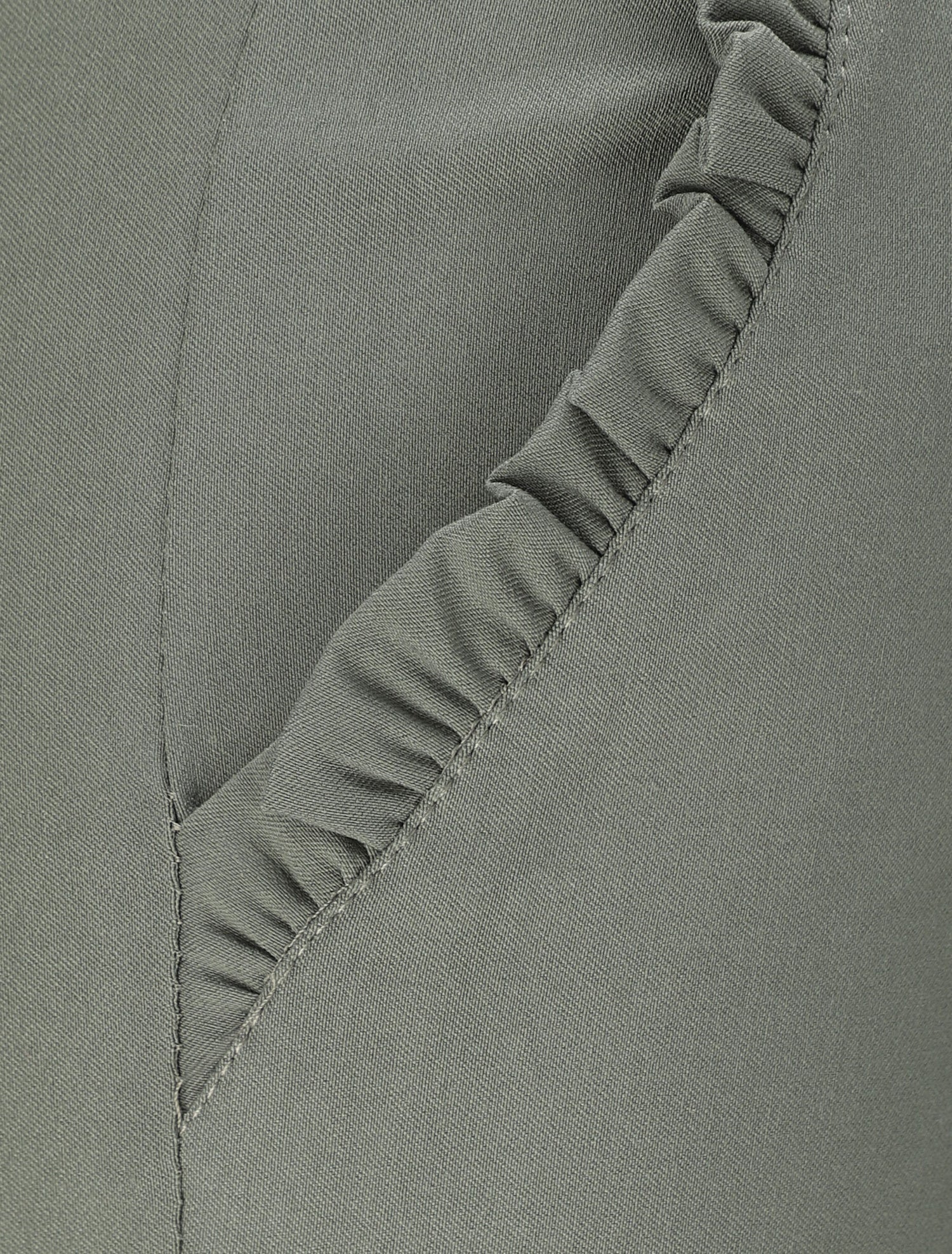 Pantalon chino droit à poches volantées - Kaki - 3
