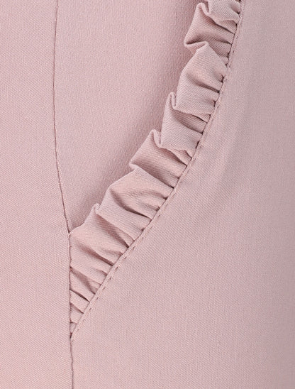 Pantalon chino droit à poches volantées - Rose - 3