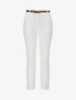 Pantalon droit uni à taille haute - Blanc - 4