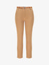 Pantalon droit uni à taille haute - Camel - 4