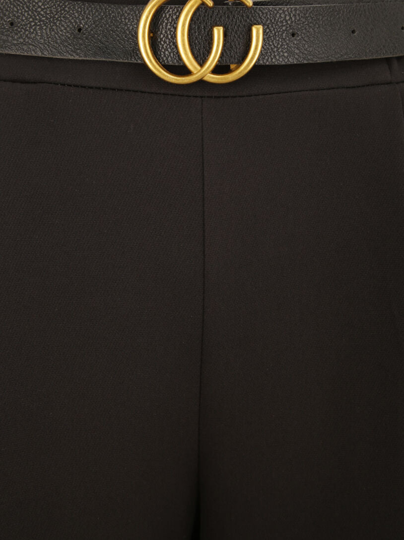 Pantalon 7/8 à pince - Noir - 3